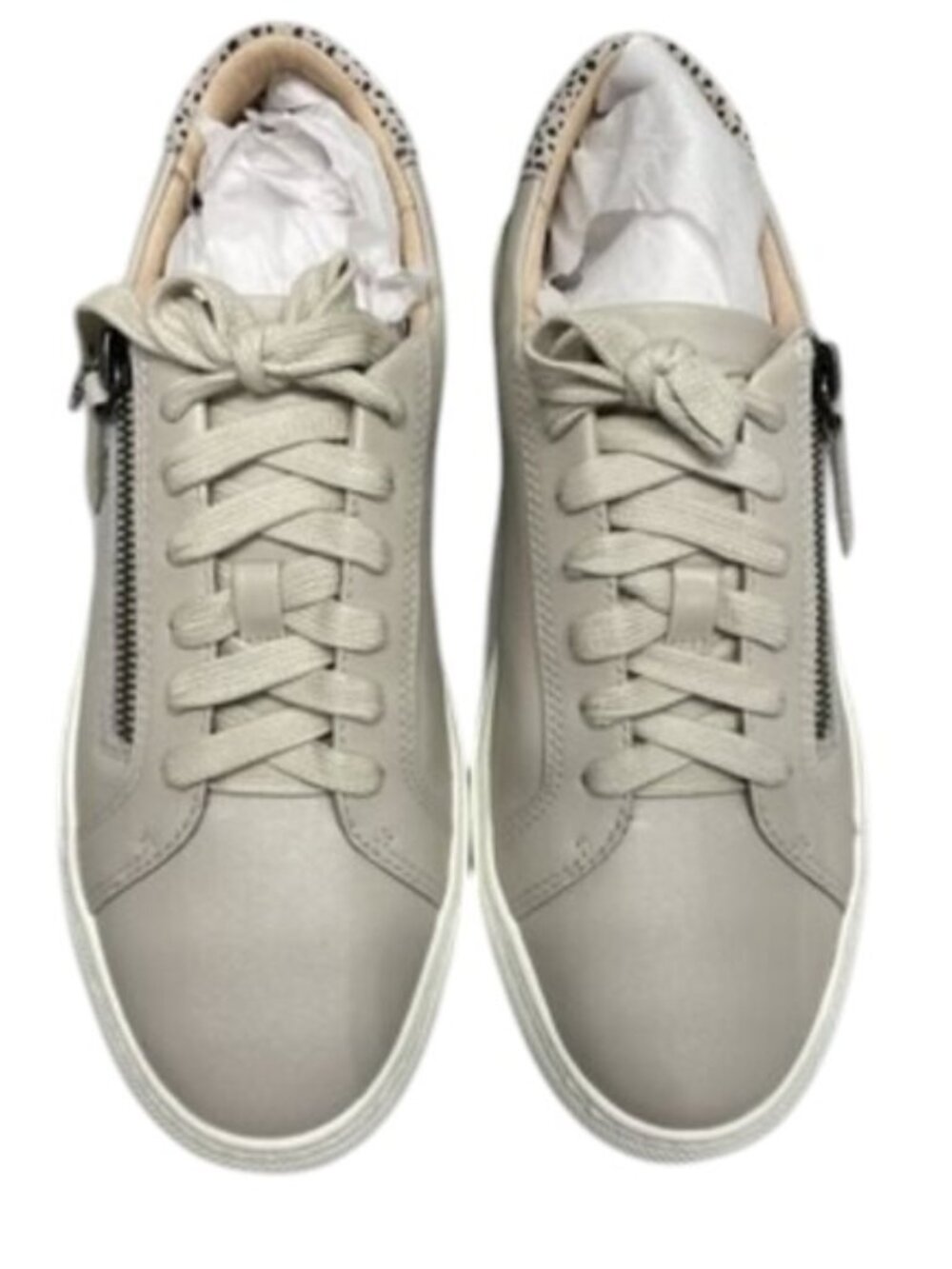 NEW FRANKiE4 Billie Sneakers – Bone / Leopard Spot – Women’s Size 8